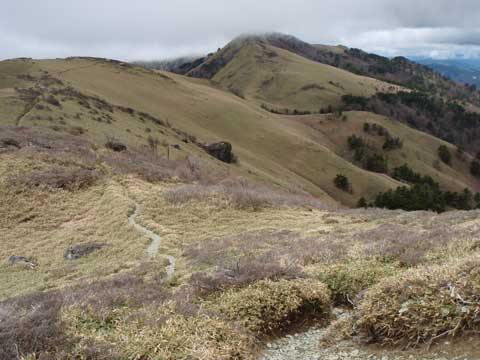 縦走路から西熊方面