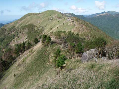 1732m標高点手前